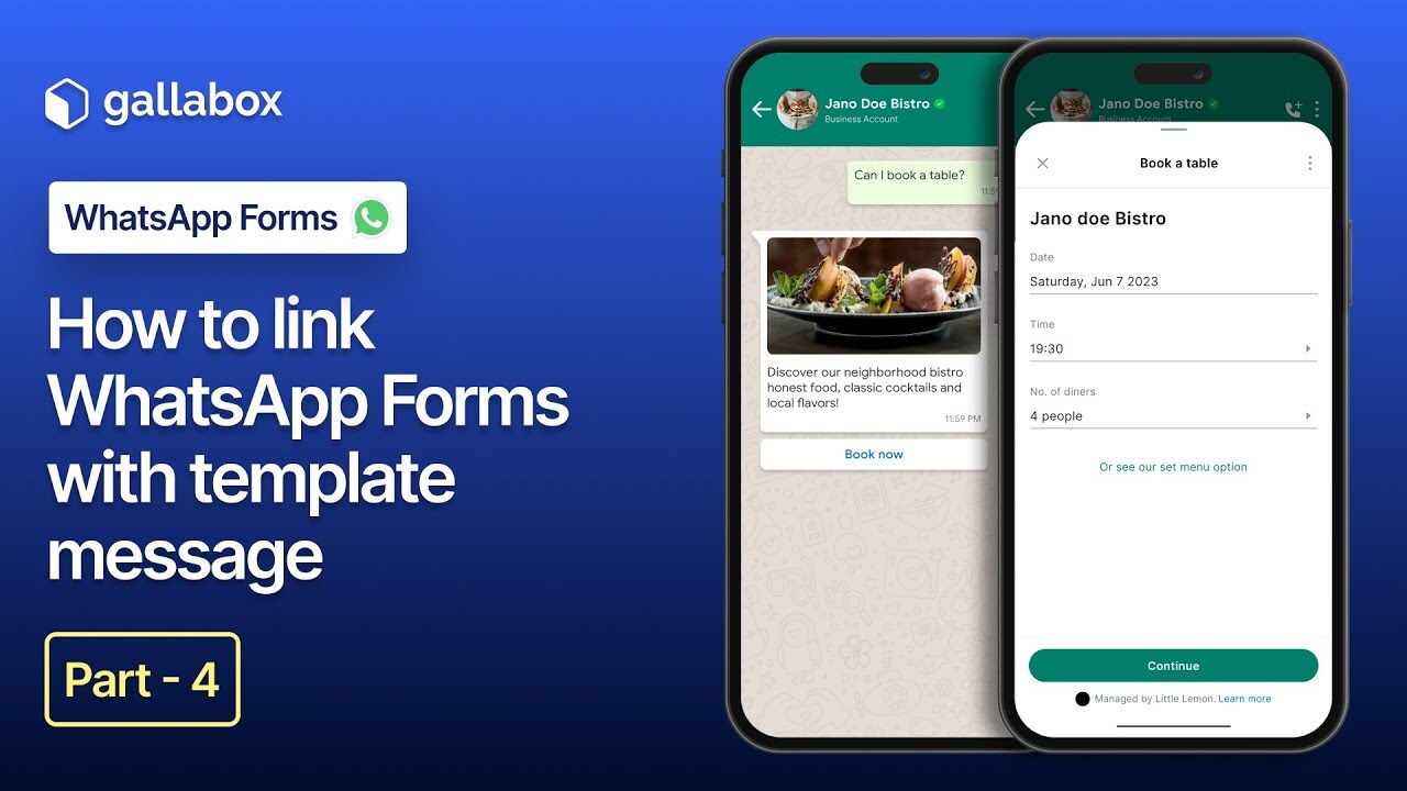 Gallabox WhatsApp Forms Tutorial Part 4 - How to link WhatsApp Forms with template message