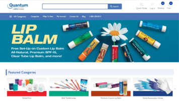 The new nopCommerce website for the US major dental supplier