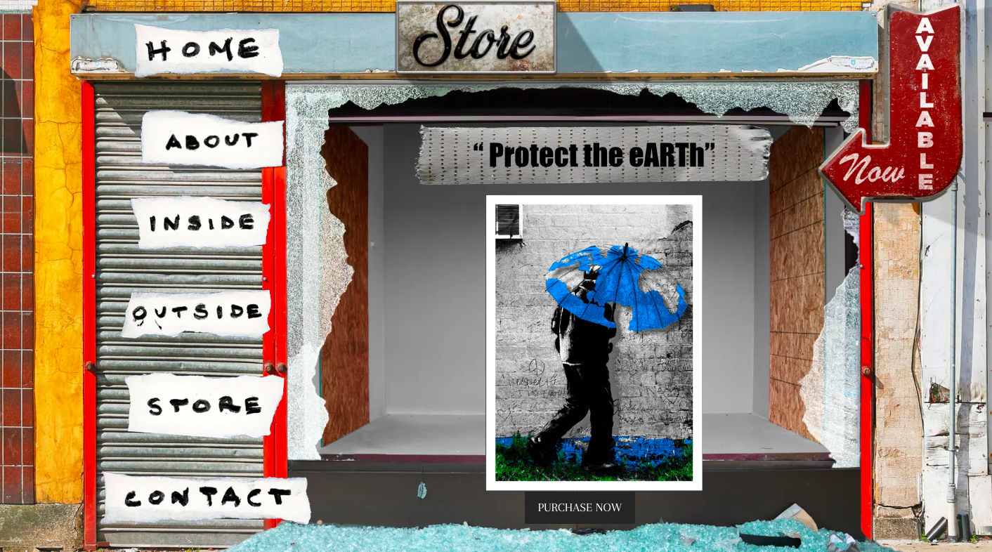 Creatively designed sales page for art prints - Swipe File