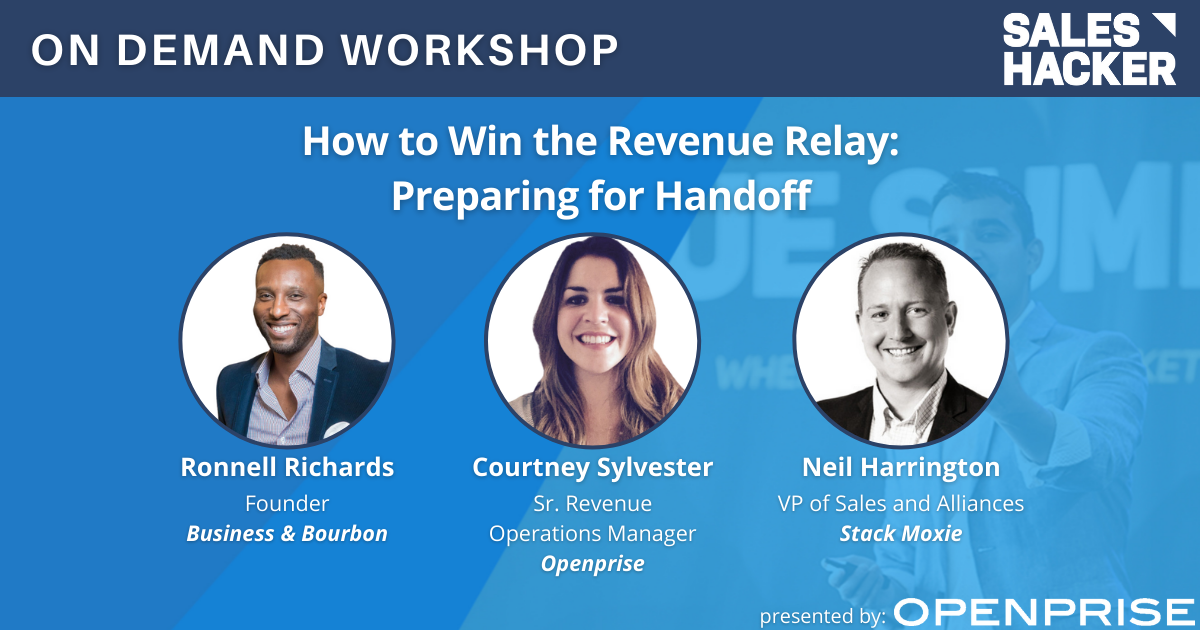 How to Win the Revenue Relay: Preparing for Handoff