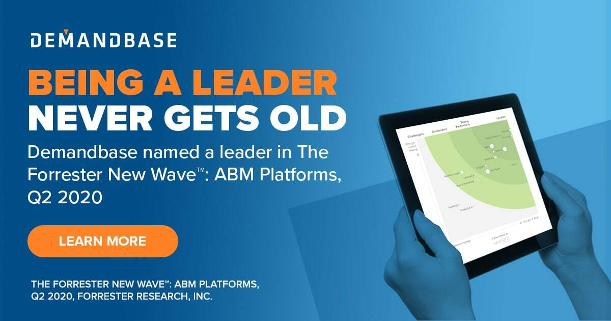 Being an ABM Leader Never Gets Old: Demandbase Does It Again | Account-Based Marketing – Demandbase