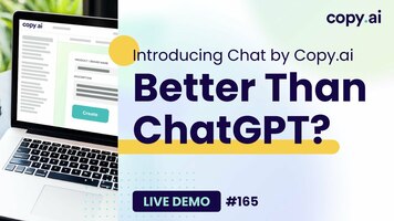 #165: Introducing Chat by Copy.ai | The #1 ChatGPT Alternative