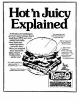 Wendy's 1979 Hamburger Newspaper Ad - Swipe File