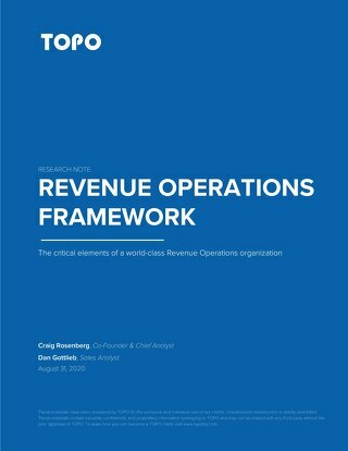 TOPO Research: Revenue Operations Framework