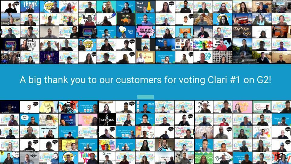 Clari Tops Best Sales Software on G2's 2020 Spring Report