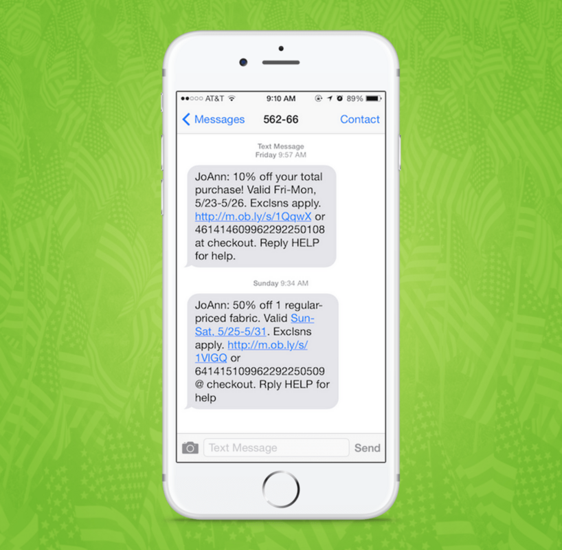 19 Memorial Day SMS Marketing Examples