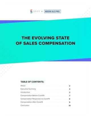 The Evolving State of Sales Compensation Report