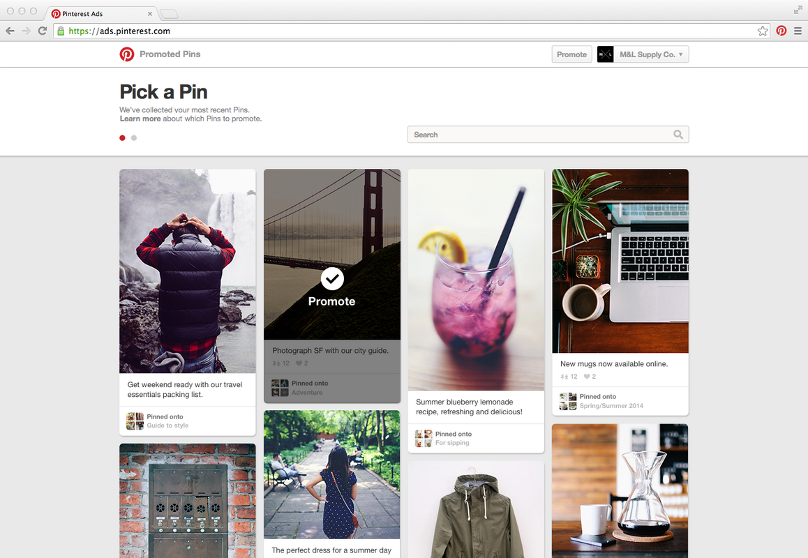 Pinterest Announces Self-Serve Promoted Pins