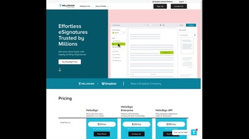 Hello Sign's Hero Section - Swipe File