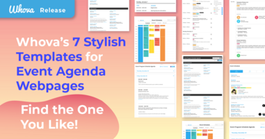 Whova's 7 Stylish Templates for Event Agenda Webpages - Find the One You Like!