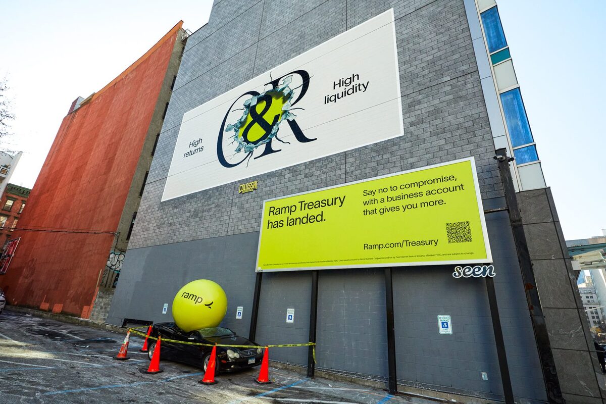 How OneScreen.ai Delivered a High-Impact Stunt for Ramp Utilizing OOH Ads + Social