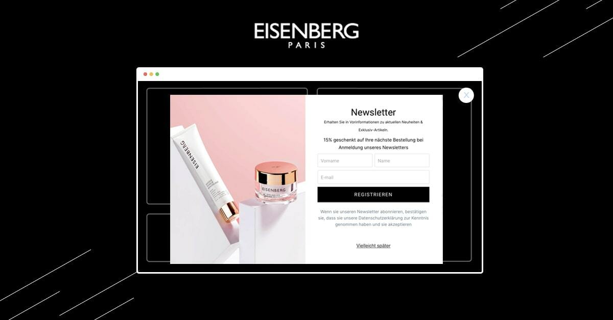 Eisenberg Story: 40% Lead Capture on Multiple Ecom Stores