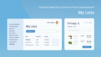 Enhanced My Lists feature: Simplify product management with category overview