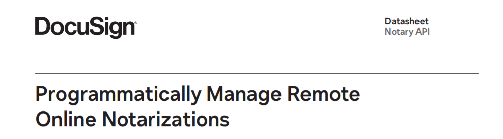 Programmatically Manage Remote Online Notarizations