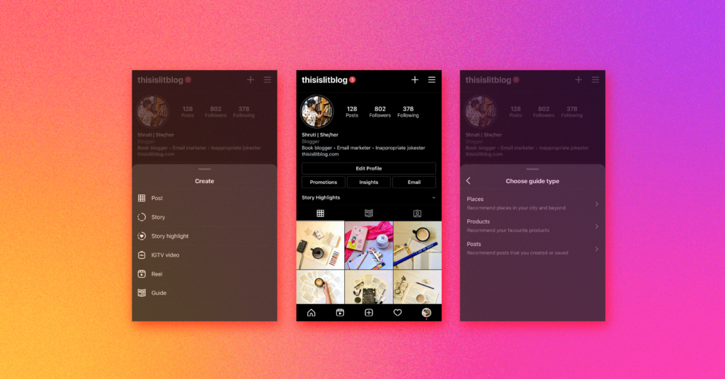 Getting started with Instagram Guides.