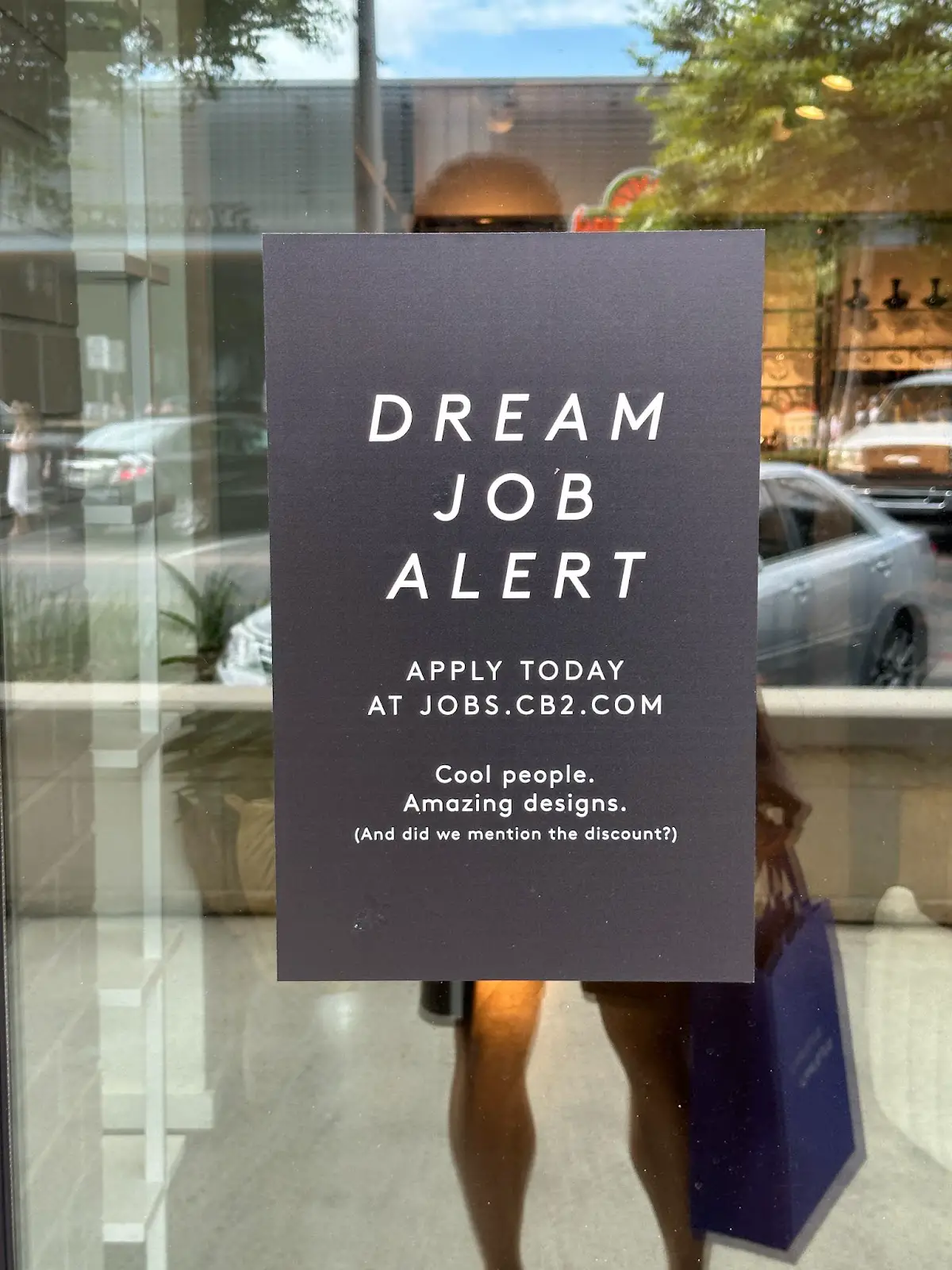 Great alternative to "Now Hiring" sign