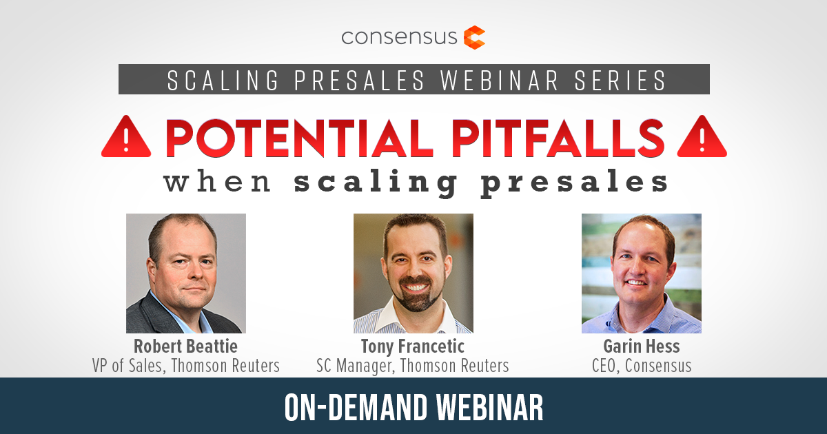 Webinar - Potential Pitfalls When Scaling Presales