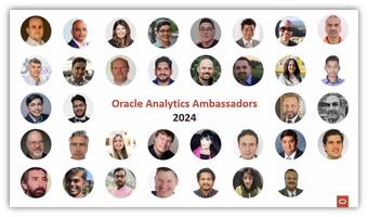 Announcing Oracle Analytics Ambassadors of 2024
