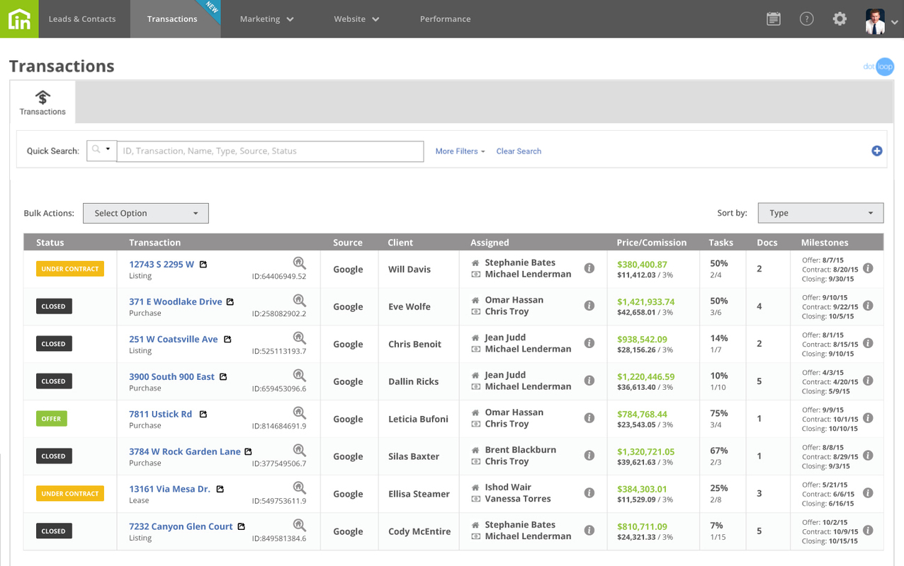 PRESS: Inside Real Estate CRM Announces Integration with dotloop Transaction Mgmt