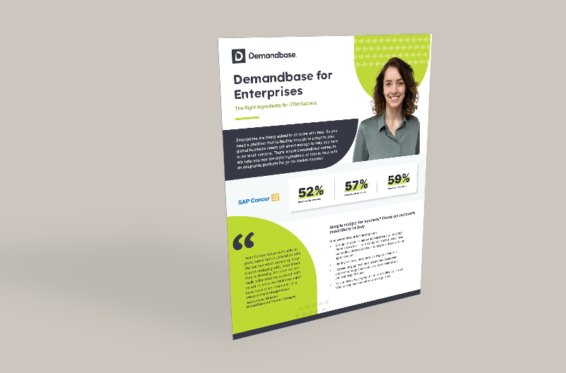 Demandbase for Enterprises Solution Sheet