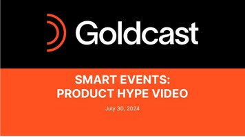 Smart Events Product | Goldcast