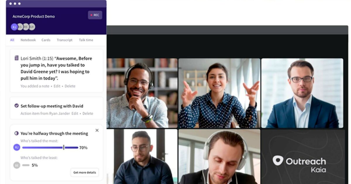 Increase rep efficiency with Kaia's real-time call analytics & more