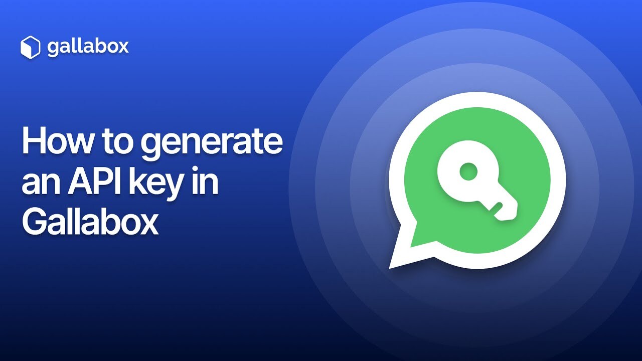 How to Generate an API Key in Gallabox