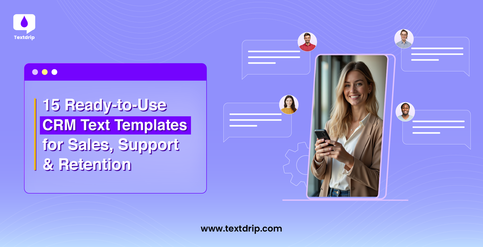 15 Ready-to-Use CRM Text Templates for Sales, Support & Retention