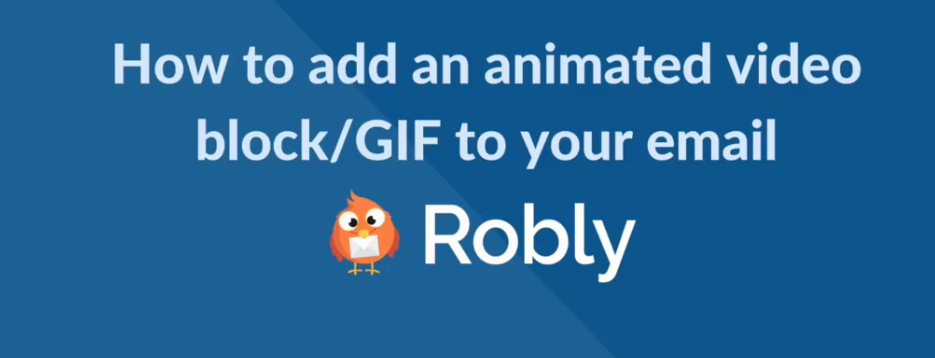 How do I add an animated GIF to my email? – Video