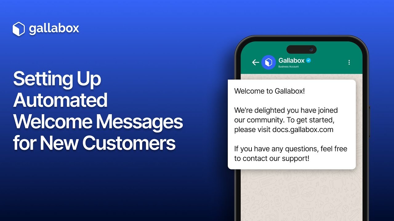 How to set up Automated Welcome Messages for new customers