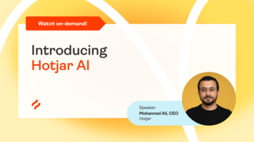 Introducing Hotjar AI: your new research assistant