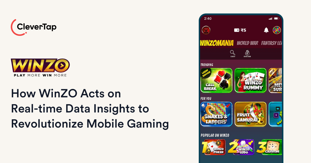 How WinZO Acts on Real-time Data Insights to Revolutionize Mobile Gaming