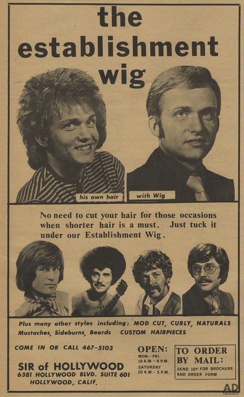 The Wig Establishment Print Ad - Swipe File