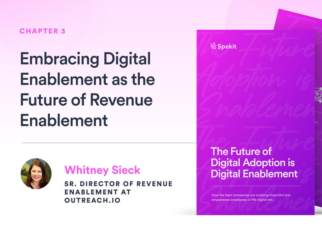 Revenue Enablement & Digital Enablement with Outreach.io