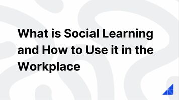 What is Social Learning and How to Use it in the Workplace