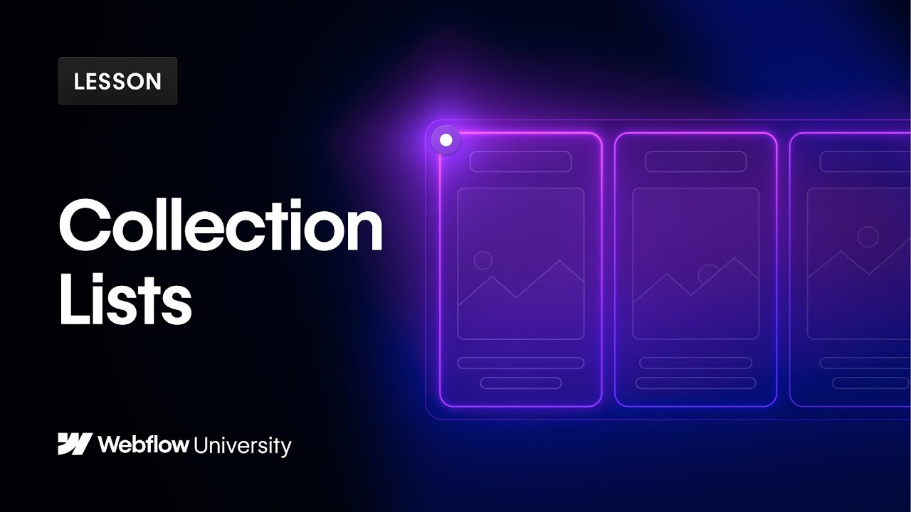 Create & style Collection Lists - Webflow tutorial