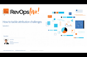 RevOps Live! #1 - How to tackle attribution challenges