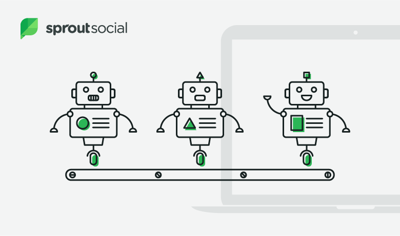 Introdução ao Bot Builder do Sprout para fluxos de trabalho de conversação automatizados