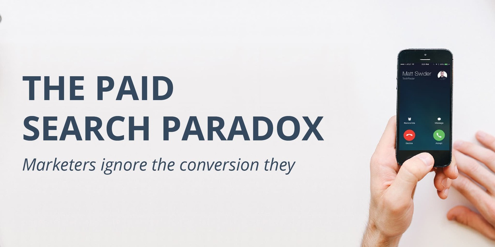 The paid search paradox
