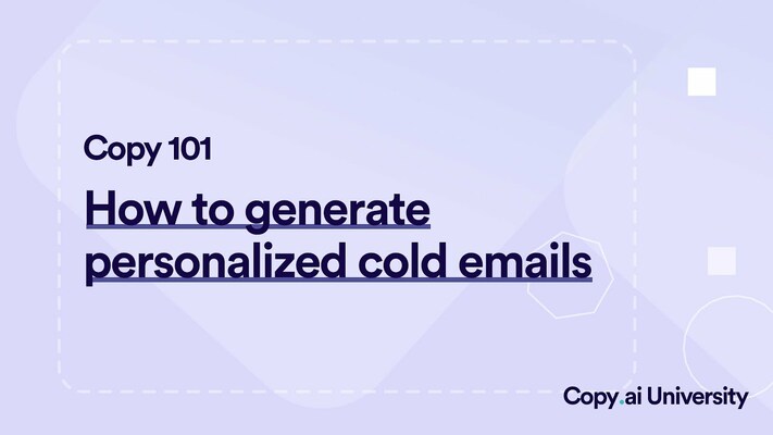 Copy 101—How to use Chat for sales outreach