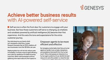 Achieve better business results with AI-powered self-service
