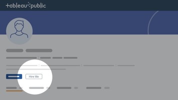 Glow-up your Tableau Public profile with the "Hire Me" button