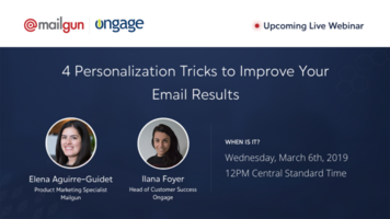 4 Personalization Tricks To Improve Your Email Results