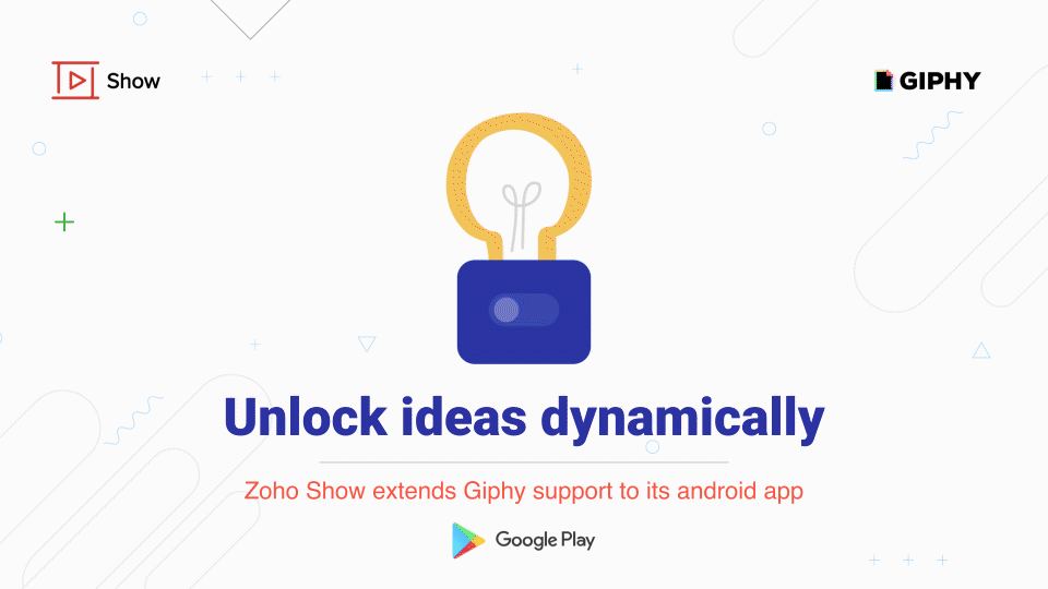 Giphy library – Now available on Zoho Show Android app