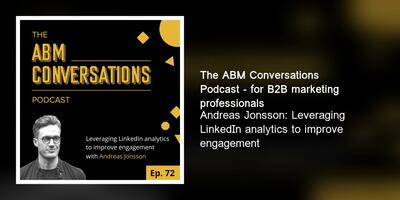 Andreas Jonsson: Leveraging LinkedIn analytics to improve engagement
