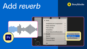 How to add reverb to audio in Premiere Pro