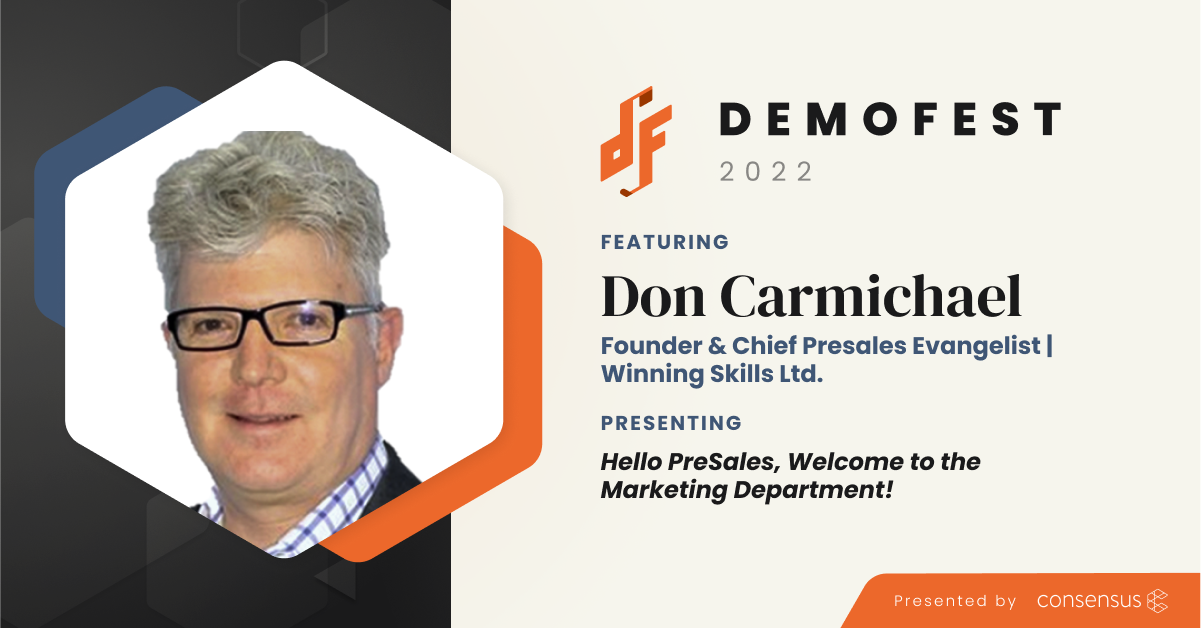 Hello Presales, Welcome to the Marketing Department!