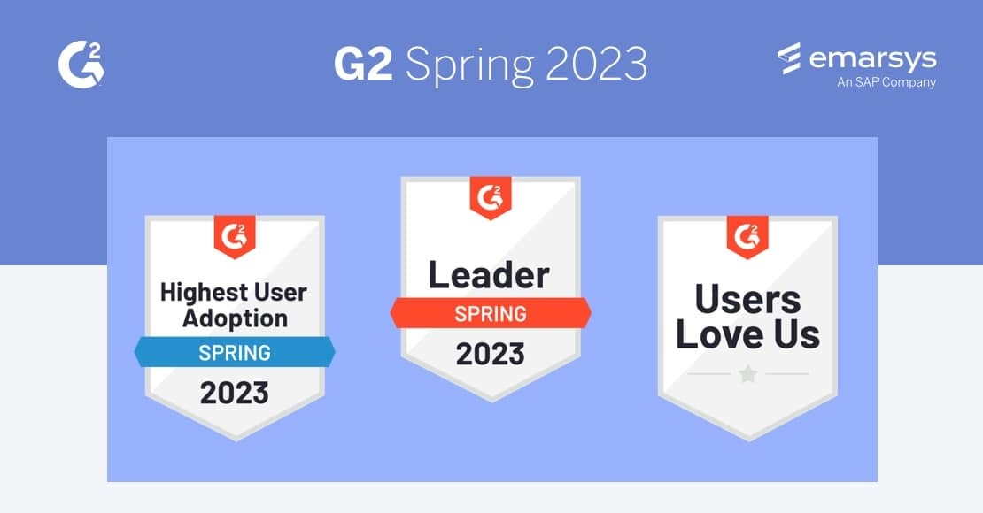 G2 Spring 2023 Report: Emarsys Leads in Personalization, Customer Journey Analytics, and More