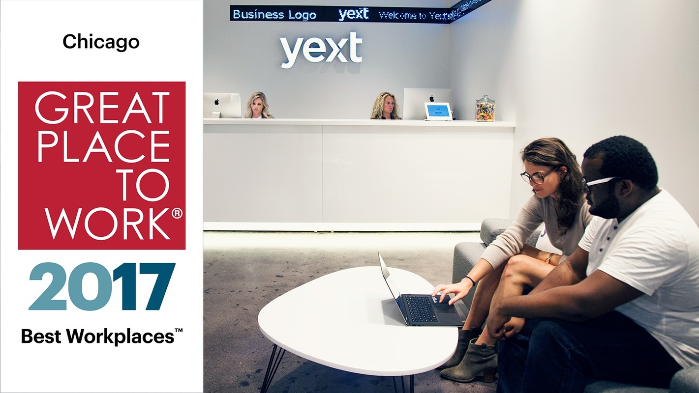 Great Place to Work® and Fortune Name Yext One of the Best Workplaces in Chicago