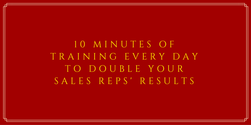 10 Minutes of Training That Will Double Your Sales Results | Nimble Blog